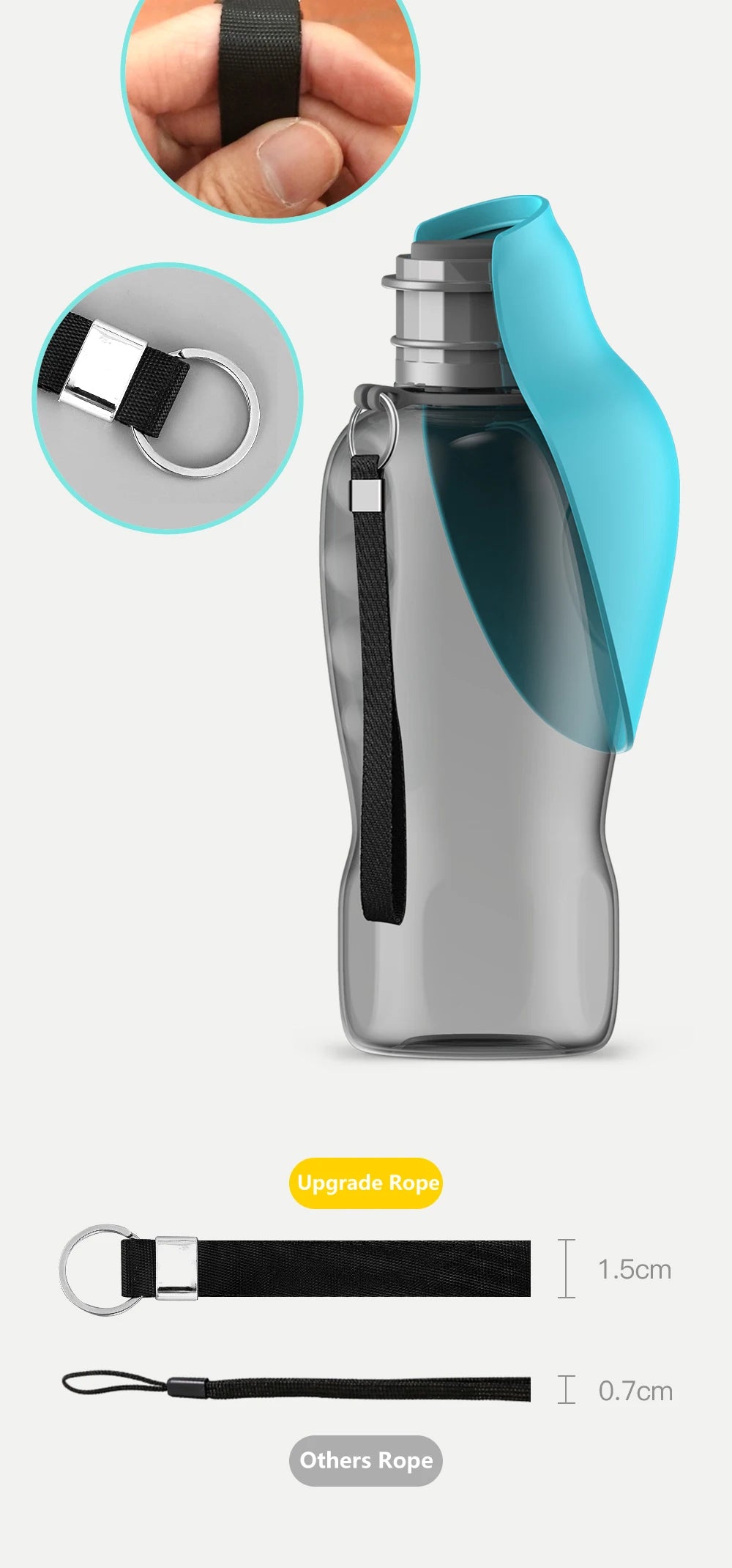 Portable Dog Water Bottle – Travel Dispenser for All Sizes