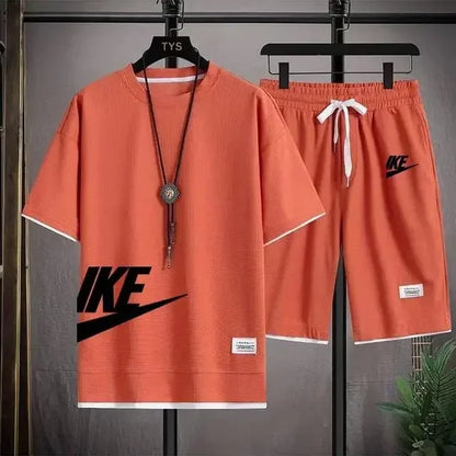 Cartmela Men’s Summer Sports Set – Quick-Dry T-Shirt