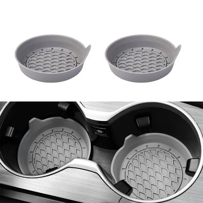 2/4pcs Silicone Car Cup Holder Coasters – Non-Slip & Universal Fit