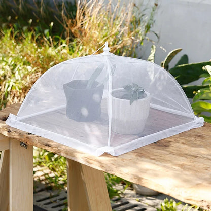 Foldable Mesh Food Cover – Washable Insect-Proof Dish Protector
