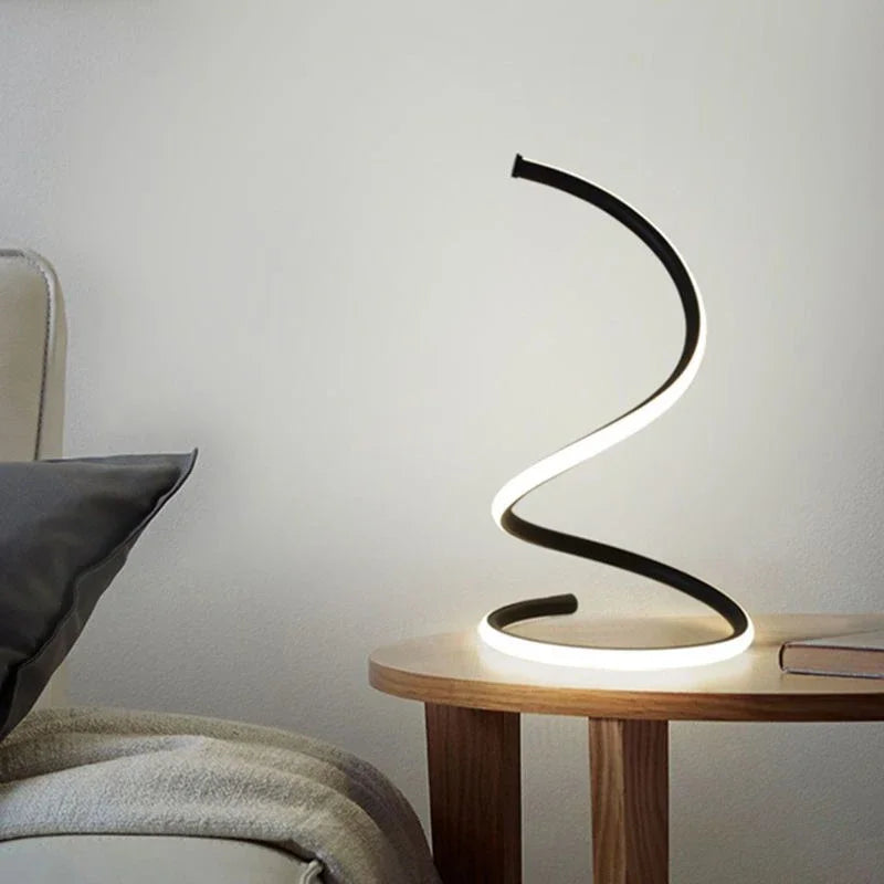 Modern Spiral LED Table Lamp