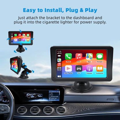 Universal 7" Car Radio Touch Screen with Apple CarPlay & Android