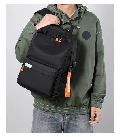 Lightweight Urban Men’s Backpack – Waterproof USB Laptop Bag