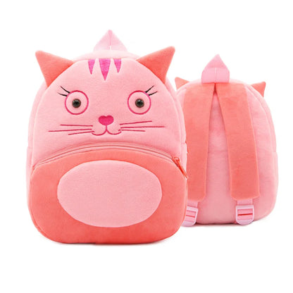 Cartmela Cute Animals Cartoon Plush Backpack - Kids Schoolbag