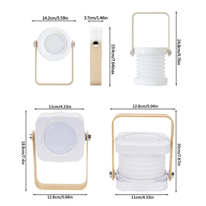Rechargeable Folding LED Lantern Desk & Bedside Night Light