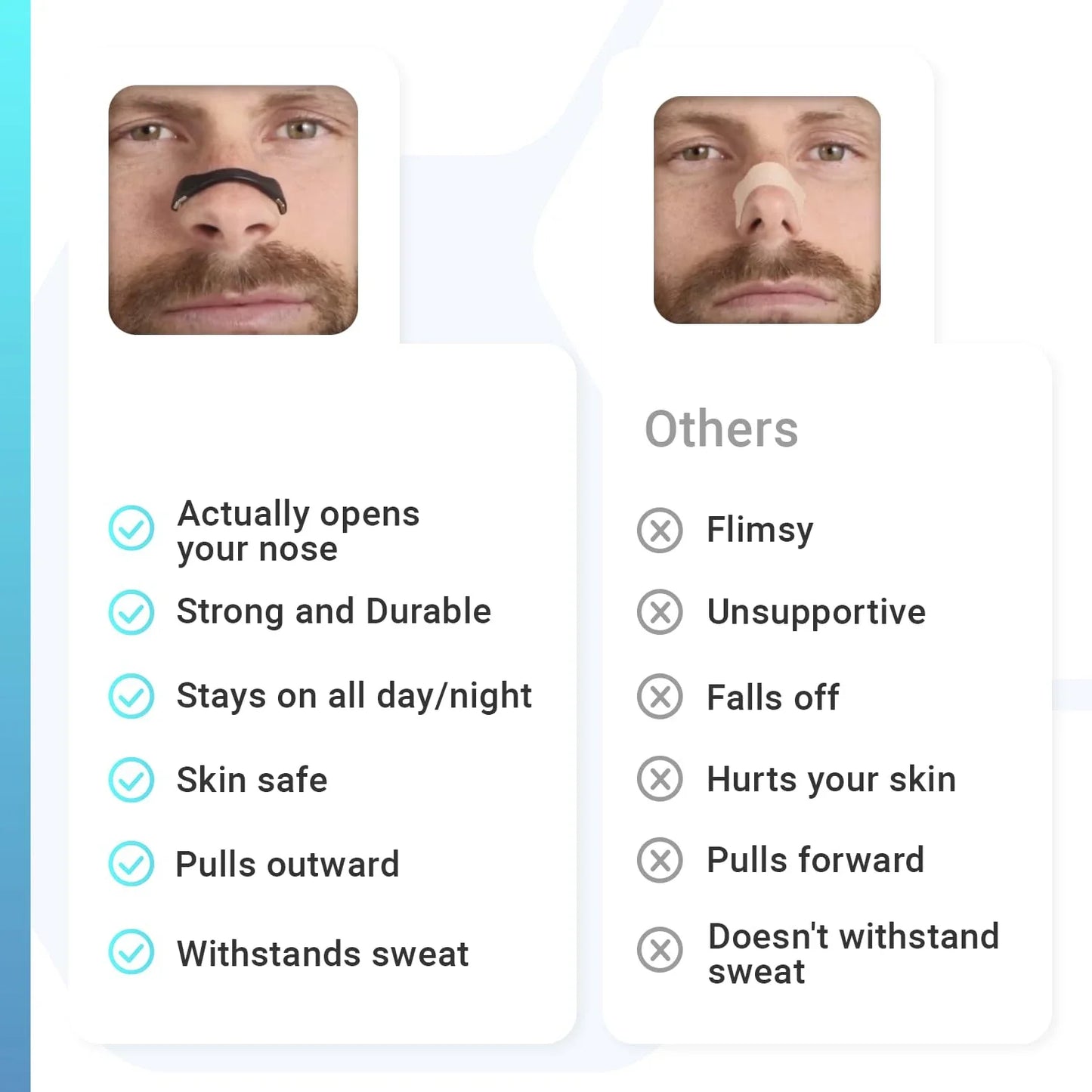15 Pairs Magnetic Nasal Breathing Dilators Kit