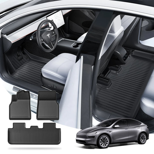 2025 Model Y Floor Mat Set – Waterproof TPE Trunk & Liner Mats