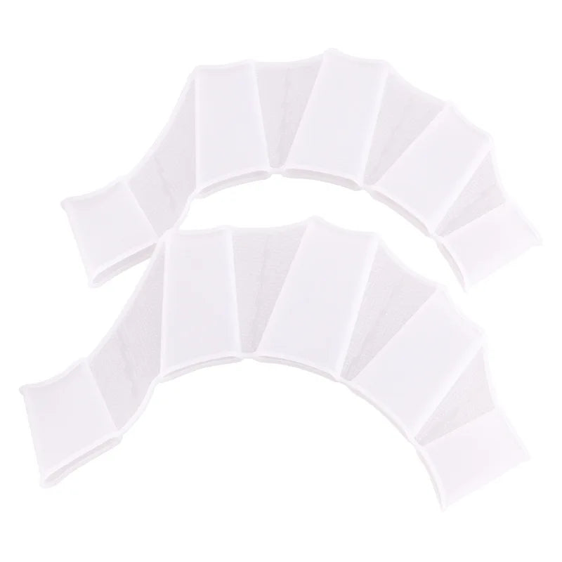 Silicone Webbed Swim Gloves – Training Fins for Adults & Kids