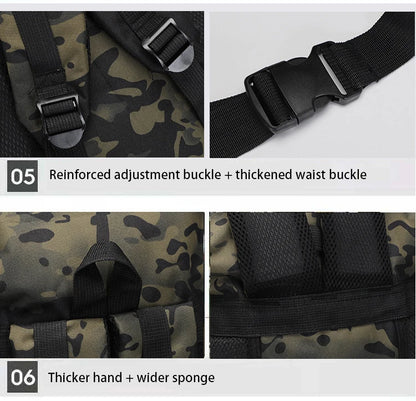 80L Large Capacity Waterproof Camouflage Outdoor Backpack