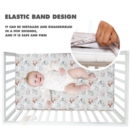 Happy Flute Cartoon Baby Bed Sheet – Soft, Breathable 70×130cm