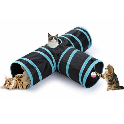 Cat S-Tunnel Foldable Toy – Indoor Fun for Curious Cats