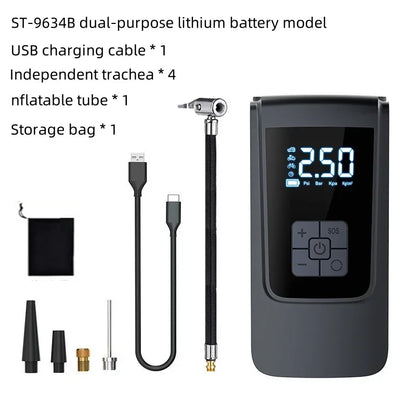 Portable Electric Air Compressor Pump – Car, Motorcycle & Bike Tire Inflator
