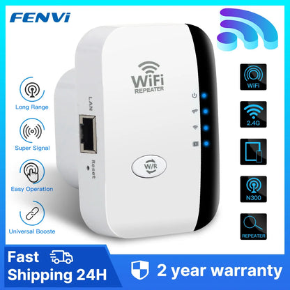 FENVI 300Mbps WiFi Repeater & Extender 802.11N Signal Booster