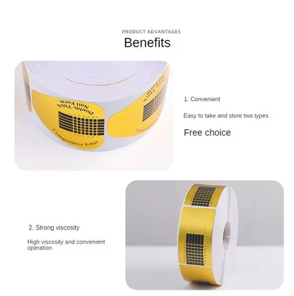 French Nail Form Tips – Acrylic UV Gel Extension Guide Stickers