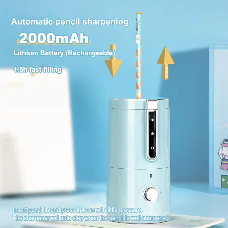 Automatic Electric Pencil Sharpener – USB Rechargeable for Kids