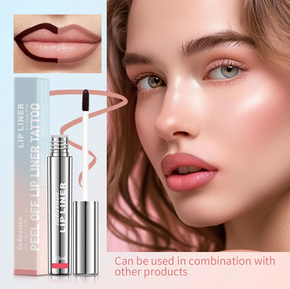 Peel-Off Lip Tint – Waterproof Matte Lip Stain & Contour Liner