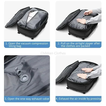 Cartmela 60L Vacuum Compression Backpack with Pump