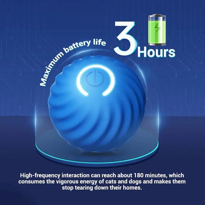 Automatic Moving Bouncing Dog Toy Ball – USB Rechargeable Interactive