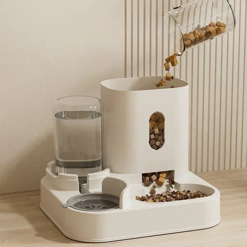 Automatic Pet Feeder & Water Dispenser – Food & Water Station