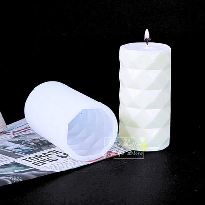 Cylindrical Hexagon Silicone Mold – DIY Resin & Candle Mould