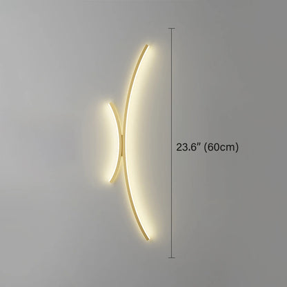 Cartmela Nordic Black & Gold LED Wall Lamp