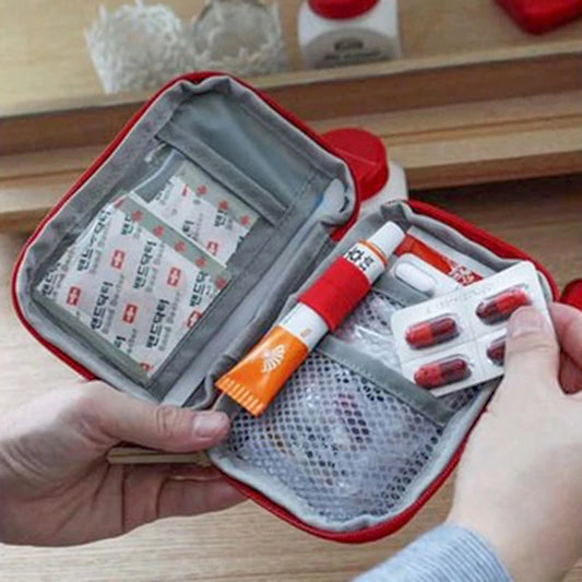 Mini Portable Medicine Bag–Travel First Aid Kit & Survival Storage Box