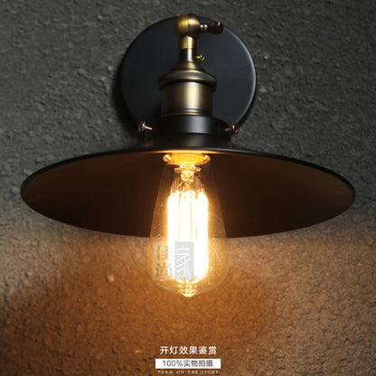 Vintage Wall Lamp with Switch – Adjustable Industrial Loft Light