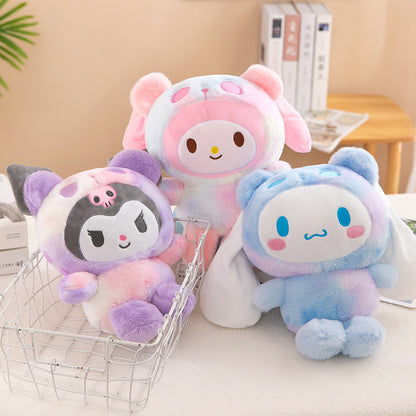 Sanrio 25cm Plush Toy – Kuromi & Cinnamoroll Soft Stuffed Doll Pillow for Kids