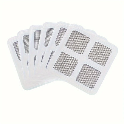 Disposable Shower Drain Hair Catchers – Mesh Stickers for Bathroom