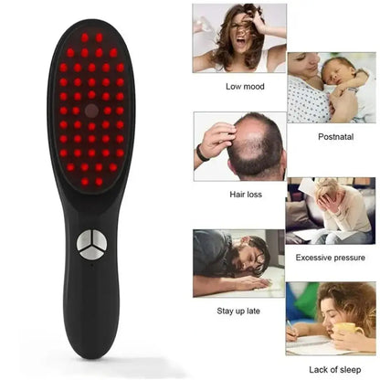 Therabrush Hair Regrowth Comb – Light Therapy & Massage Brush