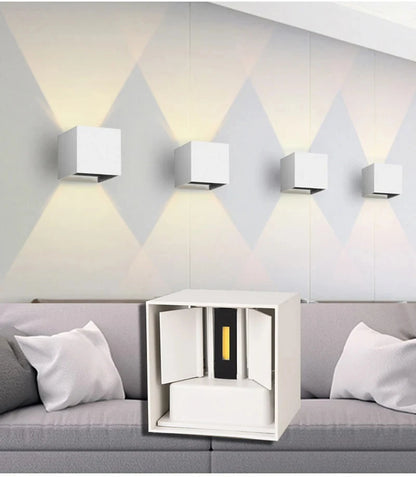 12W PIR Sensor LED Wall Light – Waterproof Outdoor/Indoor Lamp