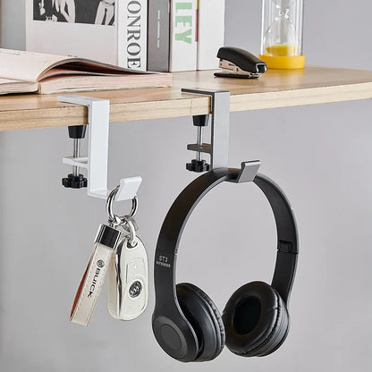 1/2pc Adjustable Desk Edge Hook