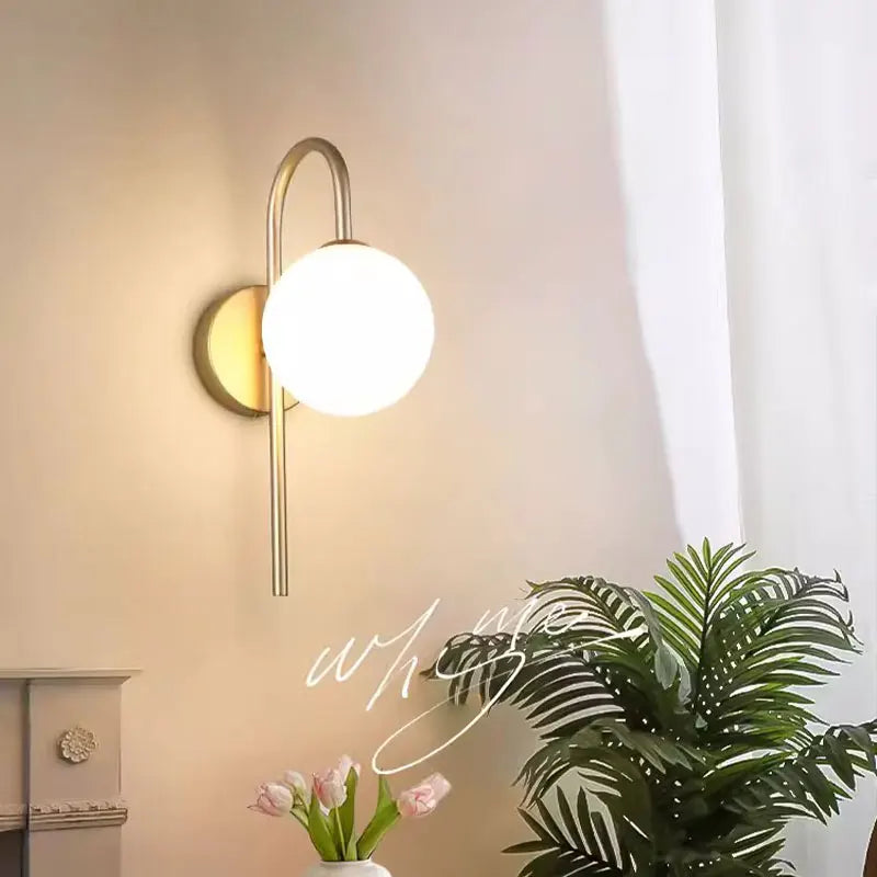 Interior LED Wall Lamp with G9 Bulb – Black & Gold Wall Sconce