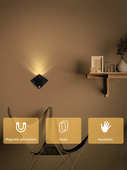 Creative Devil Fish LED Wall Lamp – Rechargeable Motion Sensor Light
