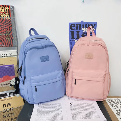 Fashion Waterproof Nylon Backpack – Schoolbag for Teens & Students