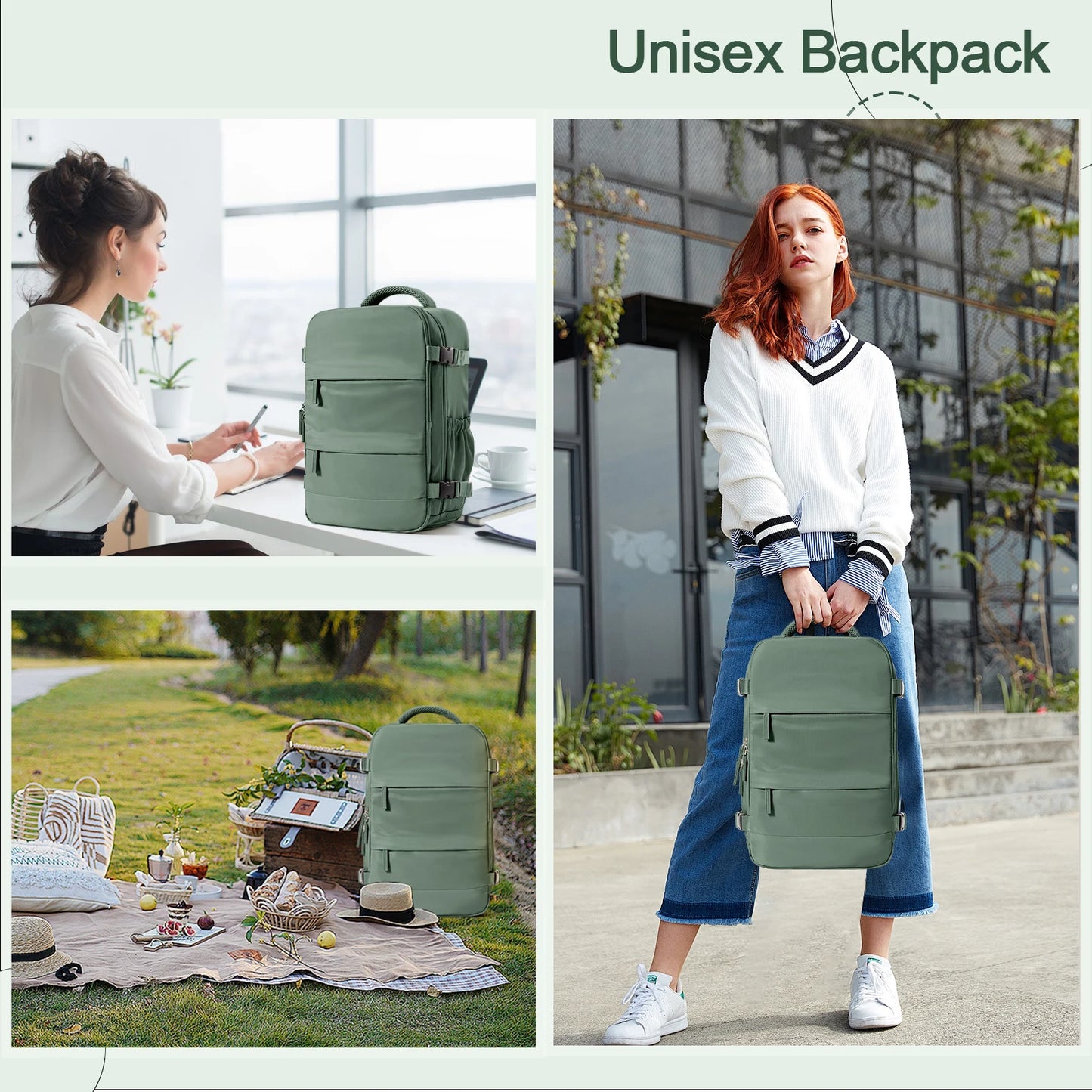 Cartmela Cabin Backpack 40x20x25 – Travel Hand Luggage for Men & Women