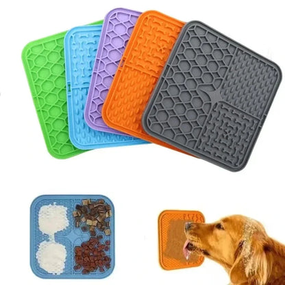 Silicone Dog Lick Mat for Bathing, Feeding & Training