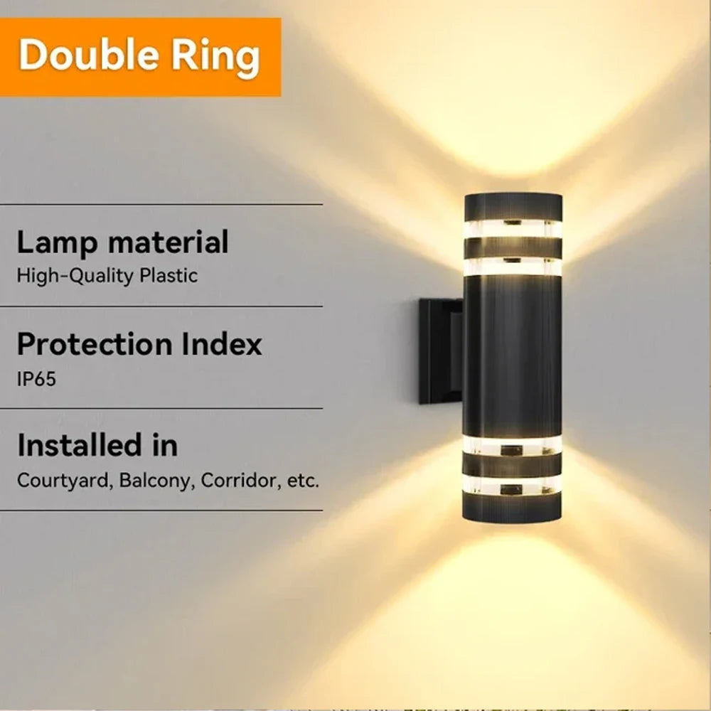 Outdoor Waterproof Street Wall Light – LED E27 Bulb Fixture