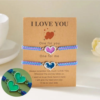 2PCS Butterfly Couples Luminous Bracelet
