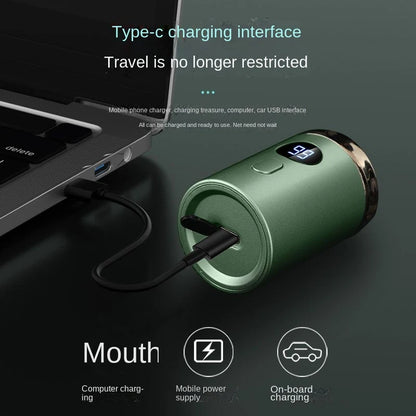 Mini Type-C Electric Razor – Portable Steel Gun Shaver with Digital Display