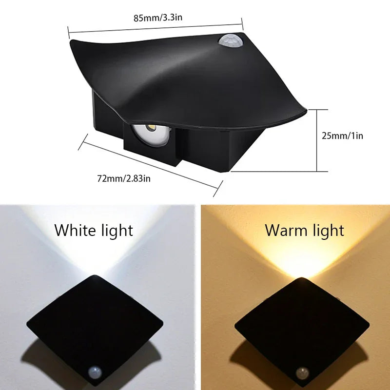 Creative Devil Fish LED Wall Lamp – Rechargeable Motion Sensor Light