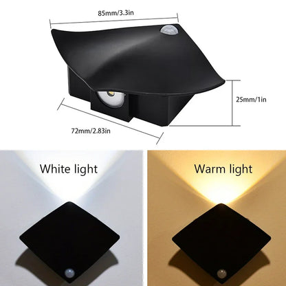 Creative Devil Fish LED Wall Lamp – Rechargeable Motion Sensor Light