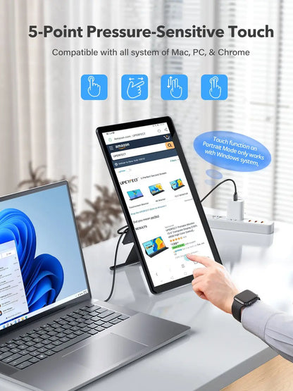UPERFECT 1080P Touchscreen Portable Monitor for Laptop & Gaming