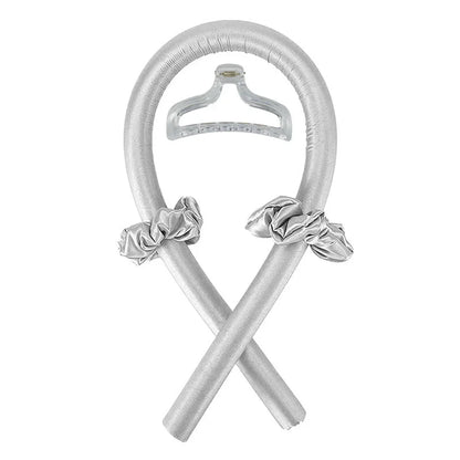 Silk Heatless Curling Rod – No-Heat Ribbon Hair Roller Headband