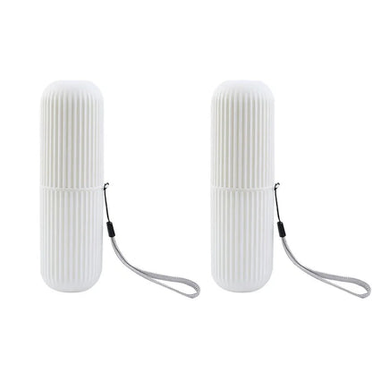 Travel Toothbrush & Toothpaste Holder – Portable Storage Case