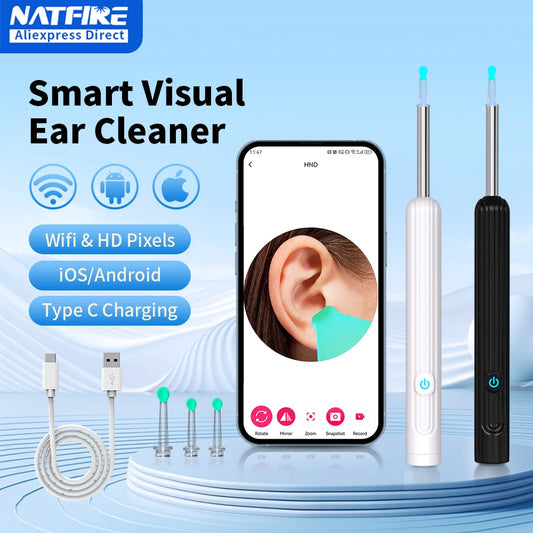 Smart Visual Ear Cleaner with Camera & LED Light for Ear Wax Removal