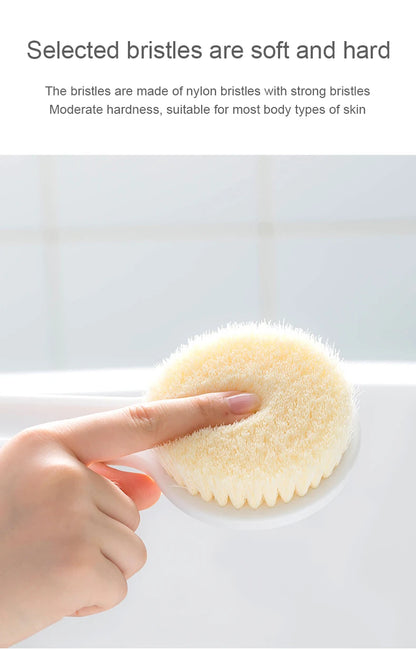 Bath Brush with Long Handle – Soft Bristles for Body Scrub