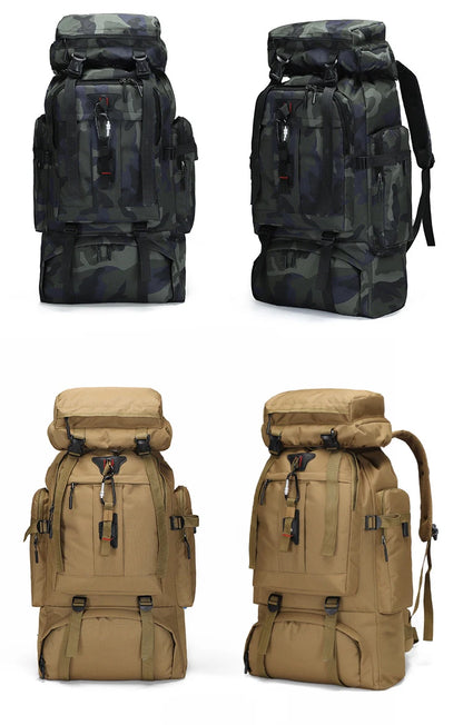 80L Large Capacity Waterproof Camouflage Outdoor Backpack