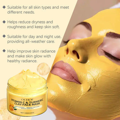 Vitamin C & Turmeric Exfoliating Facial Mask – Deep Pore Cleanser
