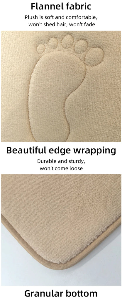 Anti-Slip Cobblestone Bathroom Floor Mat – Water Absorbent Rug